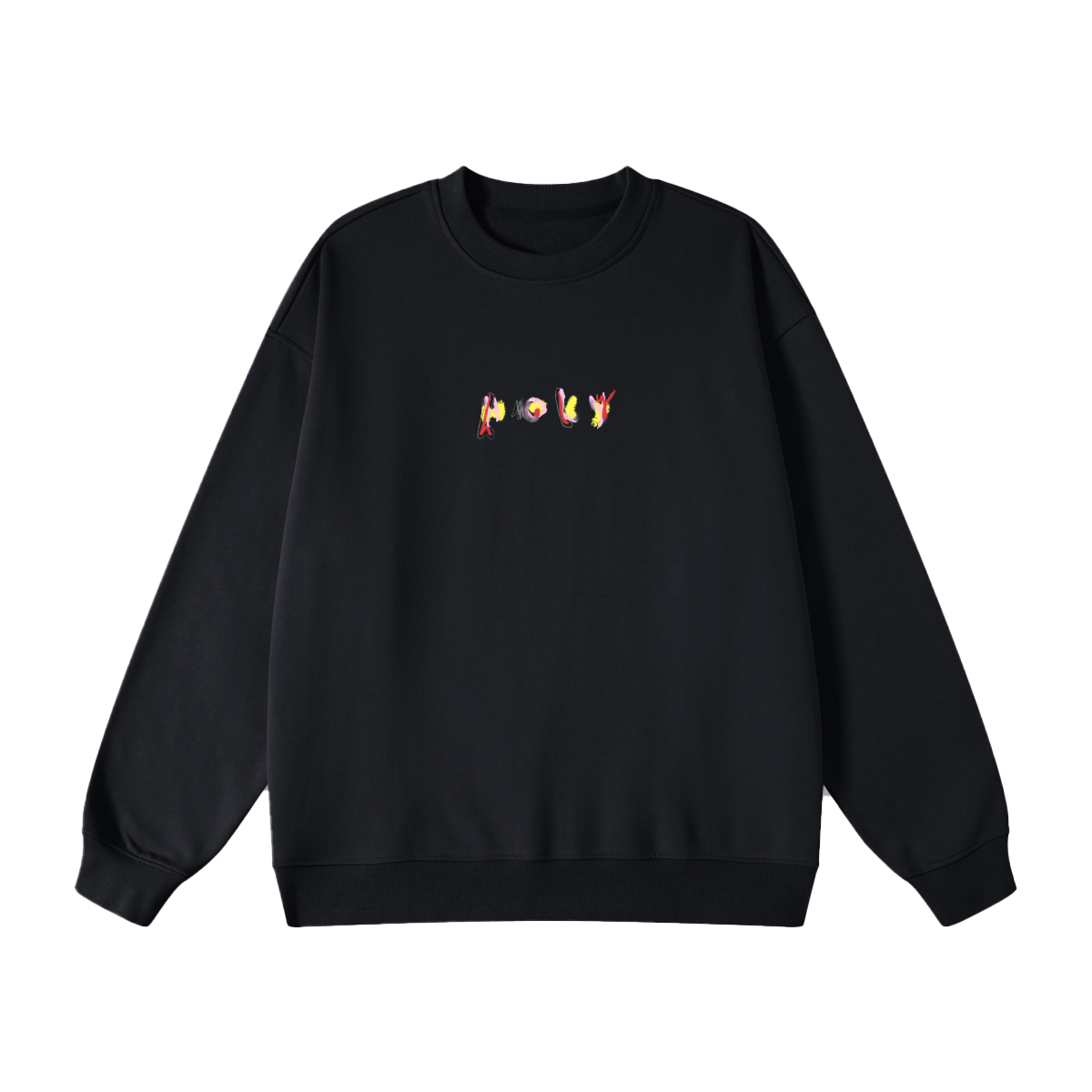 "Holy" Oversized Fleece Crewneck Sweatshirt