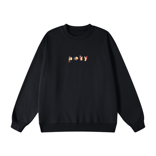 "Holy" Oversized Fleece Crewneck Sweatshirt